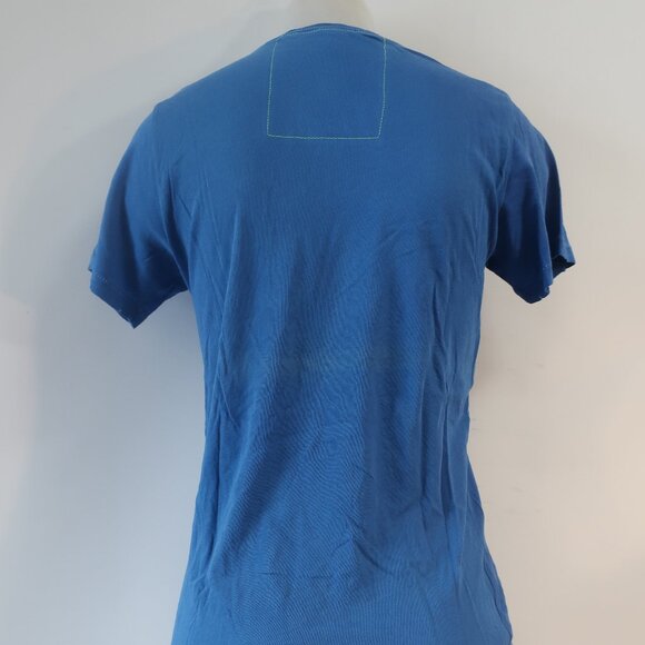 Womens Aviator Nation Blue Organic Cotton Love Graphic T-Shirt Top S - Picture 6 of 9